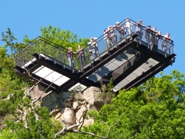 Blick auf den Weser-Skywalk