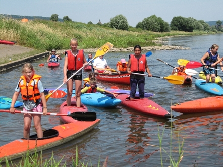 Kanuspaß auf der Weser